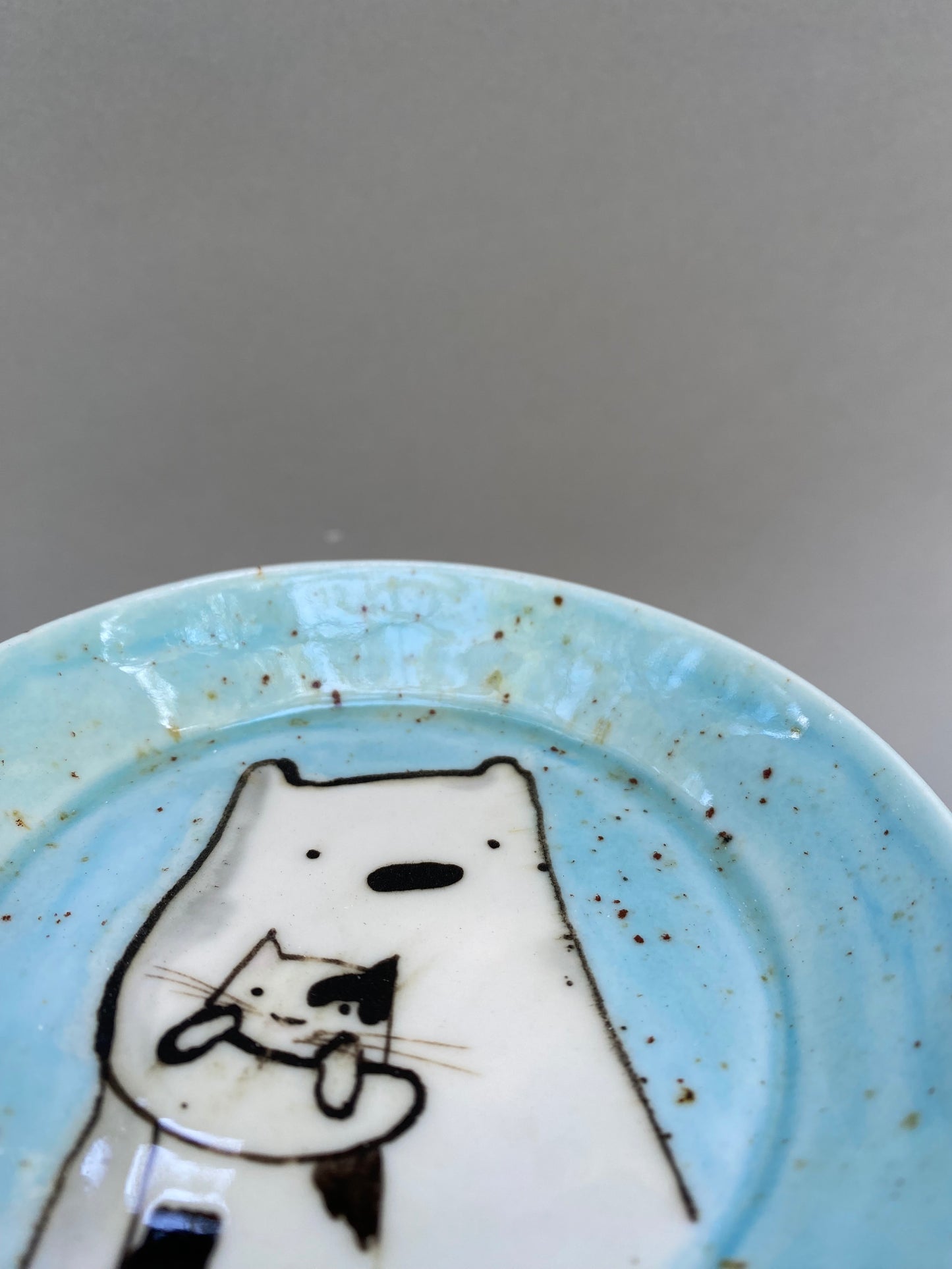 Bear holding a cat